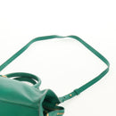 SAINT LAURENT Y Line Petit Kabas Bag Leather Green Gold 311210 Auth BA7553-17