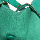 SAINT LAURENT Y Line Petit Kabas Bag Leather Green Gold 311210 Auth BA7553-11