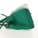 SAINT LAURENT Y Line Petit Kabas Bag Leather Green Gold 311210 Auth BA7553-3
