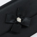 SAINT LAURENT Clutch Bag Satin Black Auth BA7554-8