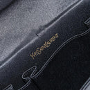 SAINT LAURENT Clutch Bag Satin Black Auth BA7554-10