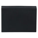 SAINT LAURENT Clutch Bag Satin Black Auth BA7554-2