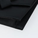 SAINT LAURENT Clutch Bag Satin Black Auth BA7554-7