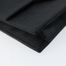 SAINT LAURENT Clutch Bag Satin Black Auth BA7554-14