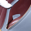 CELINE Trapeze Medium Hand Bag Leather 2way Gray Gold Auth BA7555-26