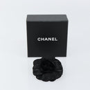 CHANEL Camelia Brooch metal Black CC Auth BA7556-11
