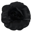 CHANEL Camelia Brooch metal Black CC Auth BA7556-2