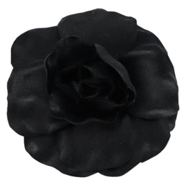 CHANEL Camelia Brooch metal Black CC Auth BA7556 - 0