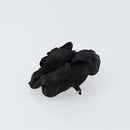 CHANEL Camelia Brooch metal Black CC Auth BA7556-4