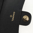 CHANEL Matelasse Chain Shoulder Bag Caviar Skin Black Gold CC Auth BA7560M-23