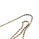 CHANEL Matelasse Chain Shoulder Bag Caviar Skin Black Gold CC Auth BA7560M-15