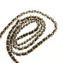 CHANEL Matelasse Chain Shoulder Bag Caviar Skin Black Gold CC Auth BA7560M-16