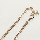 CHANEL Heart Necklace metal Silver CC Auth BA7561M-11