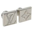 LOUIS VUITTON Bouton De Manchette Stratos Cuffs metal Silver M68252 Auth BA7567-1
