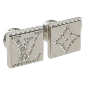 LOUIS VUITTON Bouton De Manchette Stratos Cuffs metal Silver M68252 Auth BA7567