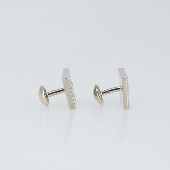 LOUIS VUITTON Bouton De Manchette Stratos Cuffs metal Silver M68252 Auth BA7567