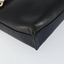 Chloe Shoulder Bag Leather Black Gold Auth BA7568-14