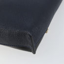 Chloe Shoulder Bag Leather Black Gold Auth BA7568-15