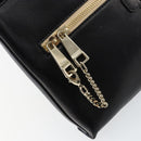 Chloe Shoulder Bag Leather Black Gold Auth BA7568-17