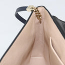 Chloe Shoulder Bag Leather Black Gold Auth BA7568-20