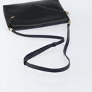 Chloe Shoulder Bag Leather Black Gold Auth BA7568-7