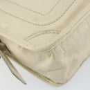 Chloe Hand Bag Leather White Gold Auth BA7569-14