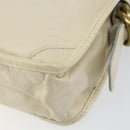 Chloe Hand Bag Leather White Gold Auth BA7569-15