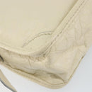 Chloe Hand Bag Leather White Gold Auth BA7569-16