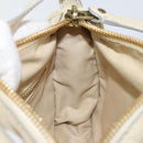 Chloe Hand Bag Leather White Gold Auth BA7569-18