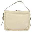 Chloe Hand Bag Leather White Gold Auth BA7569-2