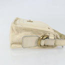 Chloe Hand Bag Leather White Gold Auth BA7569-3