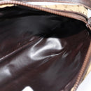 CELINE C Sulky Shoulder Bag Canvas Beige Auth BA757-18