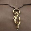 BALLY Shoulder Bag Leather Beige Gold Auth BA7570-18