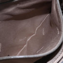 BALLY Shoulder Bag Leather Beige Gold Auth BA7570-23