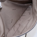 BALLY Shoulder Bag Leather Beige Gold Auth BA7570-24