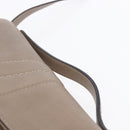 BALLY Shoulder Bag Leather Beige Gold Auth BA7570-14