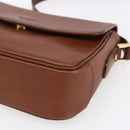 Burberrys Shoulder Bag Leather Gold Brown Auth BA7571-14