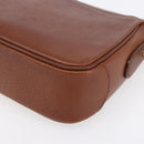 Burberrys Shoulder Bag Leather Gold Brown Auth BA7571-15