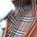 Burberrys Shoulder Bag Leather Gold Brown Auth BA7571-20