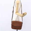 Burberrys Shoulder Bag Leather Gold Brown Auth BA7571-21