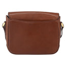 Burberrys Shoulder Bag Leather Gold Brown Auth BA7571-2