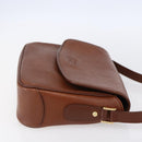 Burberrys Shoulder Bag Leather Gold Brown Auth BA7571-4