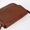 Burberrys Shoulder Bag Leather Gold Brown Auth BA7571-6