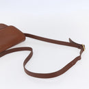 Burberrys Shoulder Bag Leather Gold Brown Auth BA7571-7