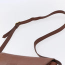 Burberrys Shoulder Bag Leather Gold Brown Auth BA7571-8