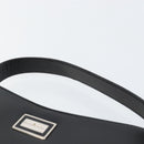 BURBERRY Hand Bag Leather Black Silver Auth BA7572-8
