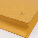 LOUIS VUITTON Epi Sac Plat Hand Bag Yellow M52079 LV Auth BA7577-15