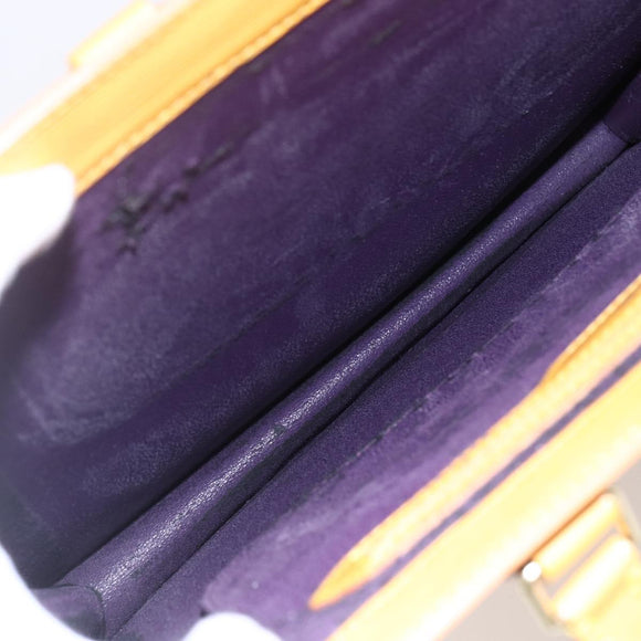 LOUIS VUITTON Epi Sac Plat Hand Bag Yellow M52079 LV Auth BA7577