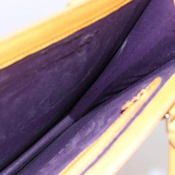 LOUIS VUITTON Epi Sac Plat Hand Bag Yellow M52079 LV Auth BA7577