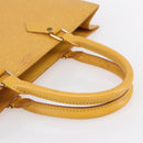 LOUIS VUITTON Epi Sac Plat Hand Bag Yellow M52079 LV Auth BA7577-7